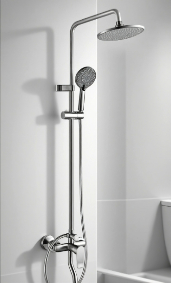 Round-Head Three-Function Hot And Cold Adjustable Shower Head
